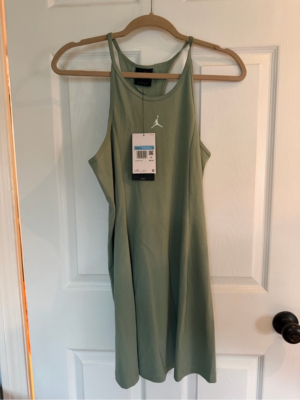Jordan Olive Green Racerback Midi Dress